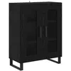 Image de vidaXL Buffet ChÃªne noir 69,5 x 34 x 90 cm Bois d'ingÃ©nierie