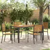 Image de Vidaxl Chaises De Jardin 4 Pcs CrÃ¨me, Marron