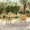 Image de Vidaxl Chaises De Jardin 4 Pcs CrÃ¨me, Brun