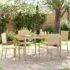Image de Vidaxl Chaises De Jardin 4 Pcs CrÃ¨me, Marron