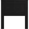 Image de vidaXL TÃªte de lit avec tÃªte de lit ChÃªne noir 90 cm Bois d'ingÃ©nierie