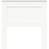 Image de vidaXL TÃªte de lit avec tÃªte de lit Blanc 75 cm Bois d'ingÃ©nierie