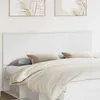 Image de vidaXL TÃªte de lit avec tÃªte de lit Blanc 180 cm Bois d'ingÃ©nierie