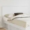 Image de vidaXL TÃªte de lit avec tÃªte de lit Blanc 160 cm Bois d'ingÃ©nierie