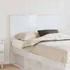 Image de vidaXL TÃªte de lit Blanc brillant 135 cm Bois d'ingÃ©nierie