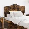 Image de vidaXL TÃªte de lit avec tÃªte de lit ChÃªne fumÃ© 90 cm Bois d'ingÃ©nierie