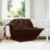 Image de vidaXL Couverture en Fourrure de Lapin SynthÃ©tique Camel 150 x 220 cm