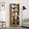 Image de vidaXL Haut Armoire ChÃªne artisanal 69,5 x 34 x 180 cm