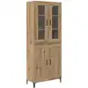 Image de vidaXL Haut Armoire ChÃªne artisanal 69,5 x 34 x 180 cm