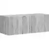 Image de vidaXL Meuble TV mural 2 pcs Gris Sonoma 60 x 31 x 29.5 cm