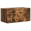 Image de vidaXL Meuble TV mural ChÃªne fumÃ© 60 x 31 x 29.5 cm Bois d'ingÃ©nierie