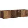 Image de vidaXL Meuble TV mural 2 pcs Bois Ancien 60 x 31 x 29.5 cm
