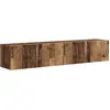 Image de vidaXL Meuble TV mural 2 pcs Bois Ancien 60 x 31 x 29.5 cm