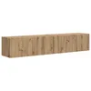 Image de vidaXL Meuble TV mural 2 pcs ChÃªne artisan 60 x 31 x 29.5 cm