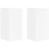 Image de vidaXL Meuble TV mural 2 pcs Blanc 30 x 31 x 60 cm Bois d'ingÃ©nierie