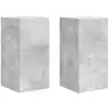 Image de vidaXL Meuble TV mural 2 pcs BÃ©ton 30 x 31 x 60 cm Bois d'ingÃ©nierie