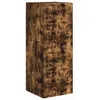Image de vidaXL Meuble TV mural ChÃªne fumÃ© 30 x 31 x 80 cm Bois d'ingÃ©nierie