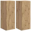 Image de vidaXL Meuble TV mural 2 pcs ChÃªne artisan 30 x 31 x 80 cm