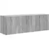 Image de vidaXL Meuble TV mural 2 pcs Gris Sonoma 59,5 x 31 x 40 cm