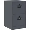 Image de vidaXL Cabinet de Dossier avec tiroir Anthracite 44 x 50 x 106.5 cm