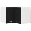 Image de vidaXL Armoire suspendue Riga ChÃªne noir et Blanc 57 x 57 x 40 cm