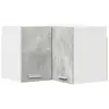 Image de vidaXL Armoire suspendue Riga Gris bÃ©ton et Blanc 57 x 57 x 40 cm
