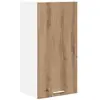 Image de vidaXL Armoire suspendue Riga ChÃªne Artisan et Blanc 40 x 31 x 80 cm
