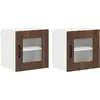 Image de vidaXL Meuble mural de cuisine 2 pcs ChÃªne brun 40 x 31 x 40 cm