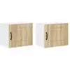 Image de Vidaxl Meuble Mural De Cuisine 2 Pcs ChÃªne Sonoma 50 X 31 X 40 Cm