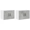 Image de vidaXL Meuble mural de cuisine 2 pcs Gris bÃ©ton 60 x 31 x 40 cm