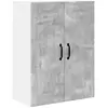 Image de vidaXL Meuble mural de cuisine avec Ã©tagÃ¨re Gris bÃ©ton 60 x 31 x 80 cm
