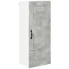 Image de vidaXL Meuble mural de cuisine avec porte Gris bÃ©ton 40 x 31 x 100 cm