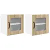Image de Vidaxl Meuble Mural De Cuisine 2 Pcs ChÃªne Sonoma 40 X 31 X 40 Cm