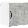 Image de vidaXL Meuble mural de cuisine avec Ã©tagÃ¨re Gris bÃ©ton 40 x 31 x 40 cm