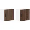 Image de vidaXL Meuble mural de cuisine 2 pcs ChÃªne brun 40 x 31 x 40 cm