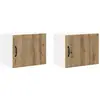 Image de Vidaxl Meuble Mural De Cuisine 2 Pcs ChÃªne Artisanal 50 X 31 X 40 Cm