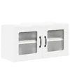 Image de vidaXL Meuble mural de cuisine Blanc brillant 80 x 31 x 40 cm