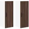 Image de vidaXL Meuble mural de cuisine 2 pcs ChÃªne brun 30 x 31 x 80 cm