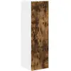 Image de Vidaxl Meuble Mural De Cuisine Avec Porte ChÃªne FumÃ© 30 X 31 X 100 Cm