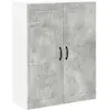 Image de vidaXL Meuble mural de cuisine avec porte Gris bÃ©ton 80 x 31 x 100 cm