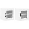 Image de vidaXL Meuble mural de cuisine avec porte 2 pcs Blanc 40 x 31 x 40 cm