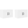 Image de vidaXL Meuble mural de cuisine 2 pcs Blanc brillant 60 x 31 x 40 cm