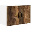 Image de vidaXL Meuble mural de cuisine avec Ã©tagÃ¨re ChÃªne fumÃ© 60 x 31 x 40 cm