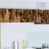 Image de vidaXL Meuble mural de cuisine avec Ã©tagÃ¨re ChÃªne fumÃ© 80 x 31 x 40 cm