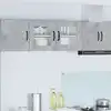 Image de vidaXL Meuble mural de cuisine avec Ã©tagÃ¨re Gris bÃ©ton 80 x 31 x 40 cm
