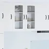 Image de vidaXL Meuble mural de cuisine avec porte 2 pcs Blanc 40 x 31 x 80 cm