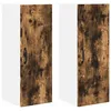 Image de vidaXL Meuble mural de cuisine 2 pcs ChÃªne fumÃ© 30 x 31 x 80 cm