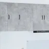 Image de vidaXL Meuble mural de cuisine avec Ã©tagÃ¨re Gris bÃ©ton 50 x 31 x 80 cm