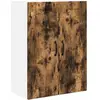 Image de vidaXL Meuble mural de cuisine avec Ã©tagÃ¨re ChÃªne fumÃ© 60 x 31 x 80 cm