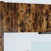 Image de vidaXL Meuble mural de cuisine avec Ã©tagÃ¨re ChÃªne fumÃ© 80 x 31 x 80 cm